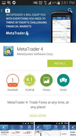 Metatrader 4 app download